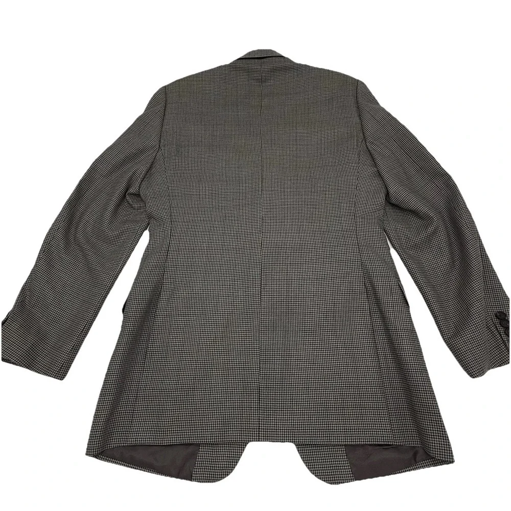 Lauren by Ralph Lauren Men's 40L Wool Silk Blend Slim Sport‎ Coat Houndstooth